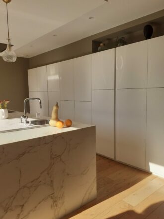 Conception et rénovation cuisine à Cholet 49 - Effets de matière décorateur et peintre intérieur